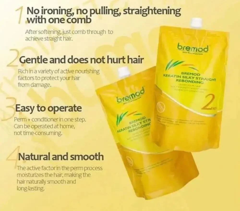 Bremod Performance Keratin Treatment Silky Straight Hair PROFESSIONAL USE New